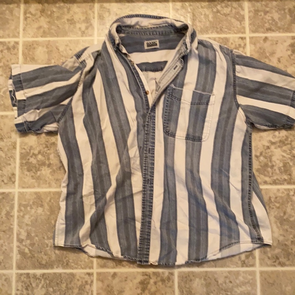 90s Striped Button Down